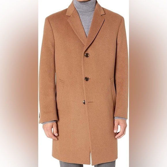 Kenneth Cole Reaction Men’s Wool Overcoat - Picture 1 of 4